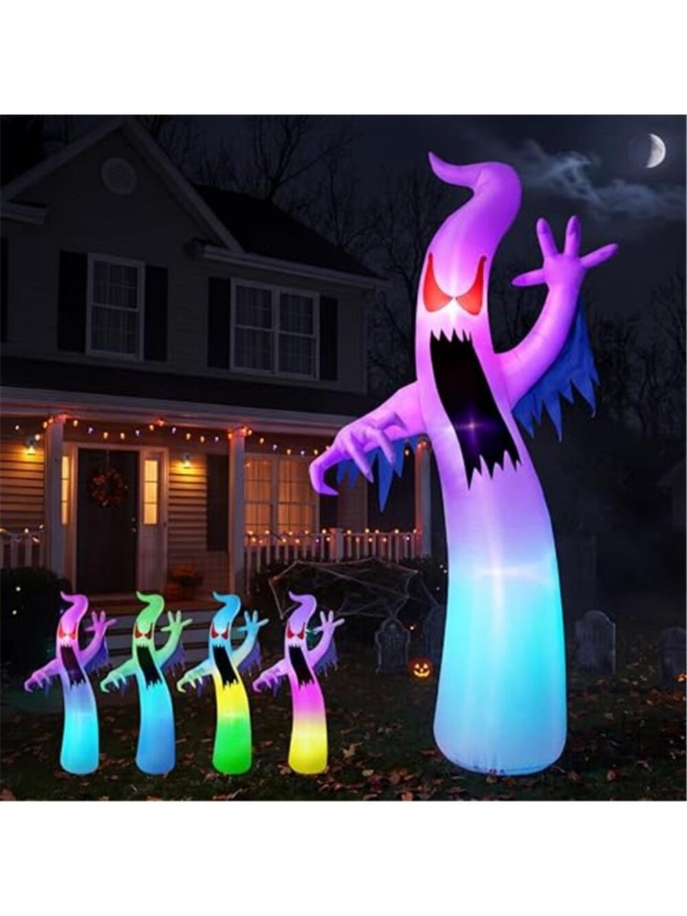 Joiedomi 12 FT Tall Halloween Inflatables Outdoor Decorations, Inflatable Ghost